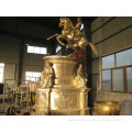 outdoor garden decoration metal craft water large bras water fontain
